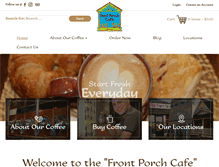 Tablet Screenshot of frontporchcafe.com